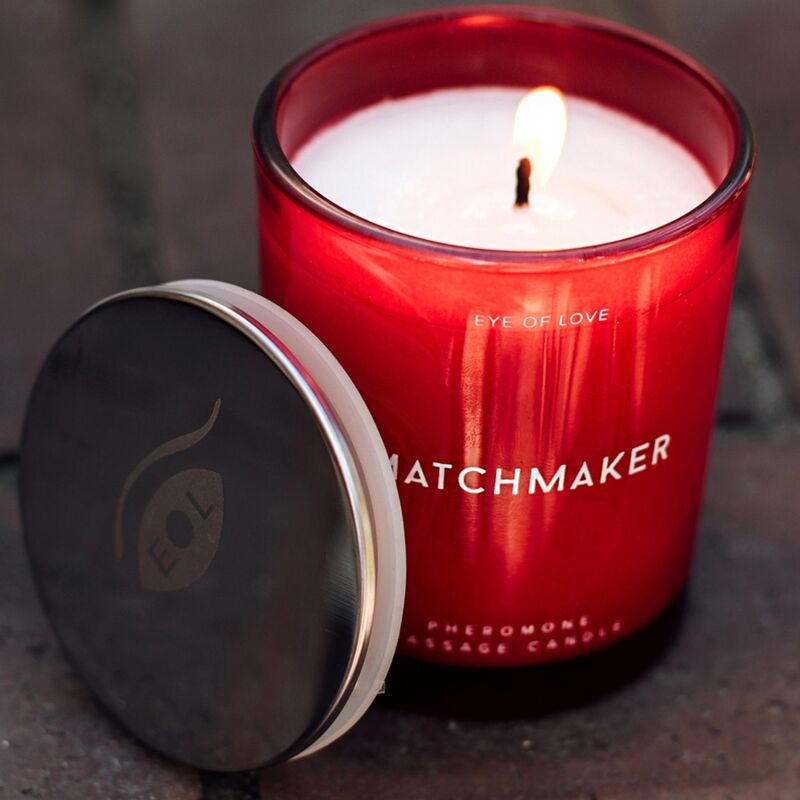 EYE OF LOVE - MATCHMAKER BOUGIE DE MASSAGE DIAMANT ROUGE LATTIRER 150 ML - Sensualia