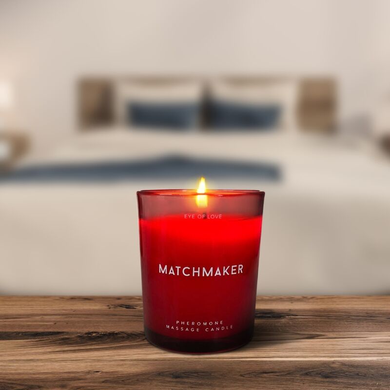 EYE OF LOVE - MATCHMAKER BOUGIE DE MASSAGE DIAMANT ROUGE LATTIRER 150 ML - Sensualia