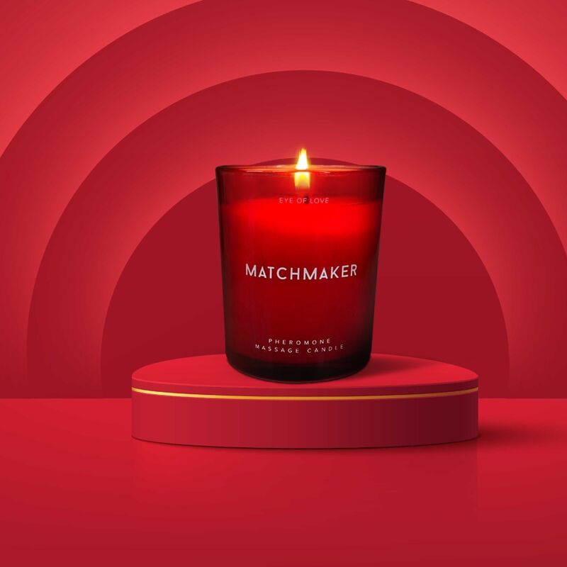 EYE OF LOVE - MATCHMAKER BOUGIE DE MASSAGE DIAMANT ROUGE LATTIRER 150 ML - Sensualia