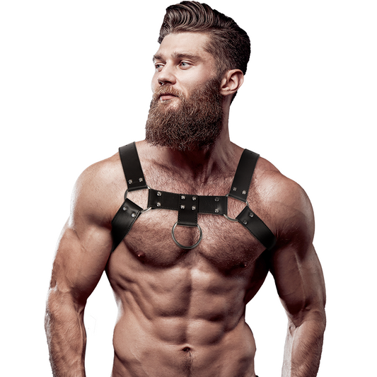 FETISH SUBMISSIVE ATTITUDE - HARNAIS DE POITRINE EN ÉCO-CUIR POUR HOMMES - Sensualia
