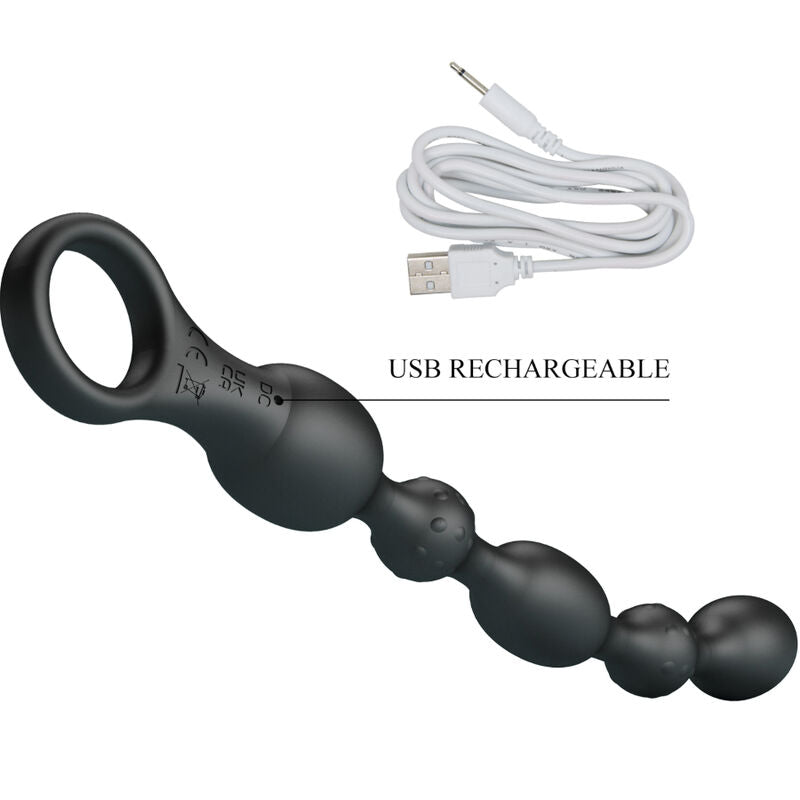 PRETTY LOVE - BALLES ANAL VAN 10 VIBRATIONS RECHARGEABLES EN SILICONE - Sensualia