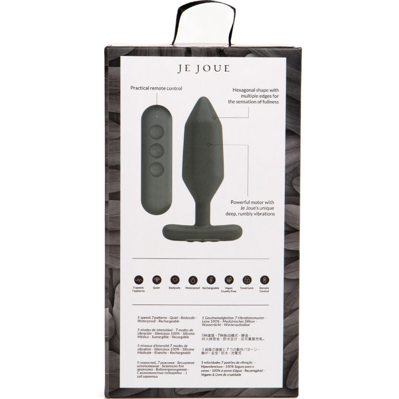JE JOUE - VIBRATEUR PLUG ANAL ONYX NOIR - Sensualia