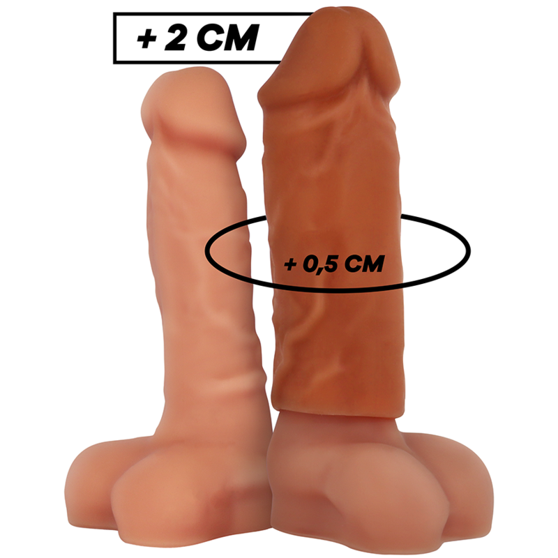 VIRILXL - EXTENSION DE PÉNIS MARRON EN SILICONE LIQUIDE V3 - Sensualia