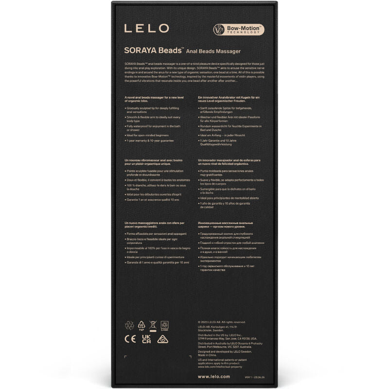 LELO - MASSEUR ANAL VIOLETTE SORAYA BEADS - Sensualia