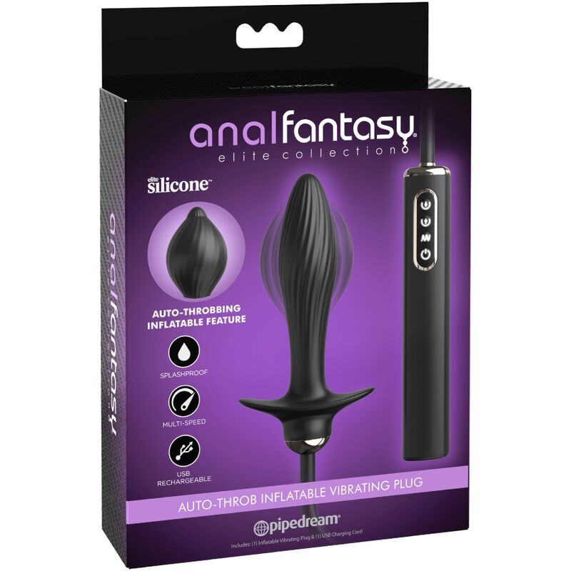 ANAL FANTASY ELITE COLLECTION - PLUG GONFLABLE ET VIBRATEUR AUTO-THROB - Sensualia
