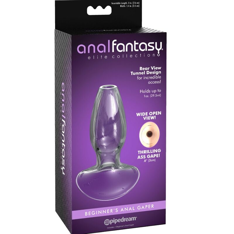 ANAL FANTASY ELITE COLLECTION - DILATATEUR ANAL GAPER POUR DÉBUTANTS CRISTAL TAILLE S - Sensualia