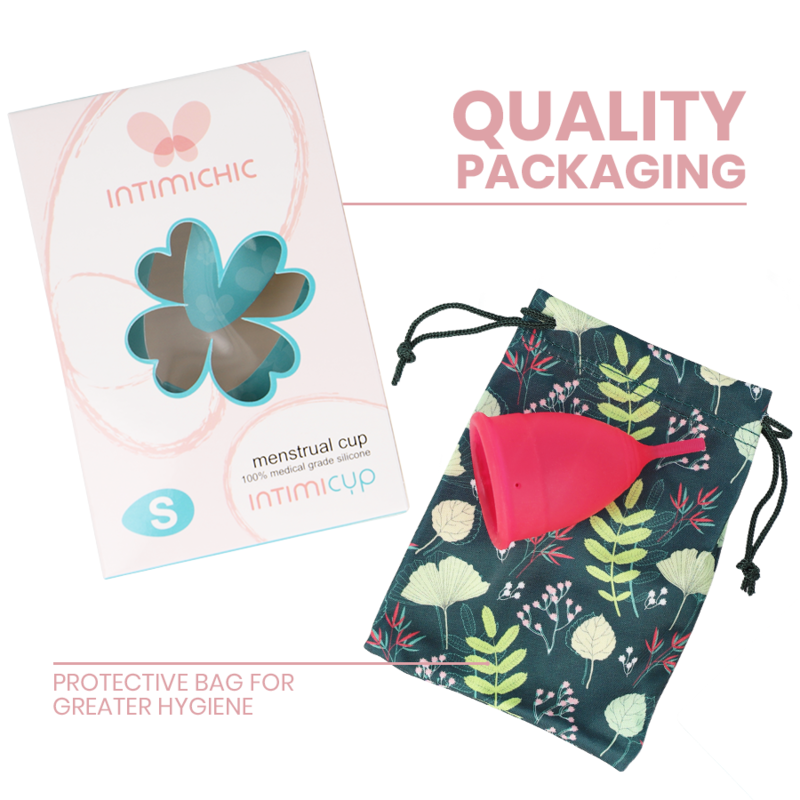 INTIMICHIC - COUPE MENSTRUELLE EN SILICONE MÉDICALE - TAILLE S - Sensualia