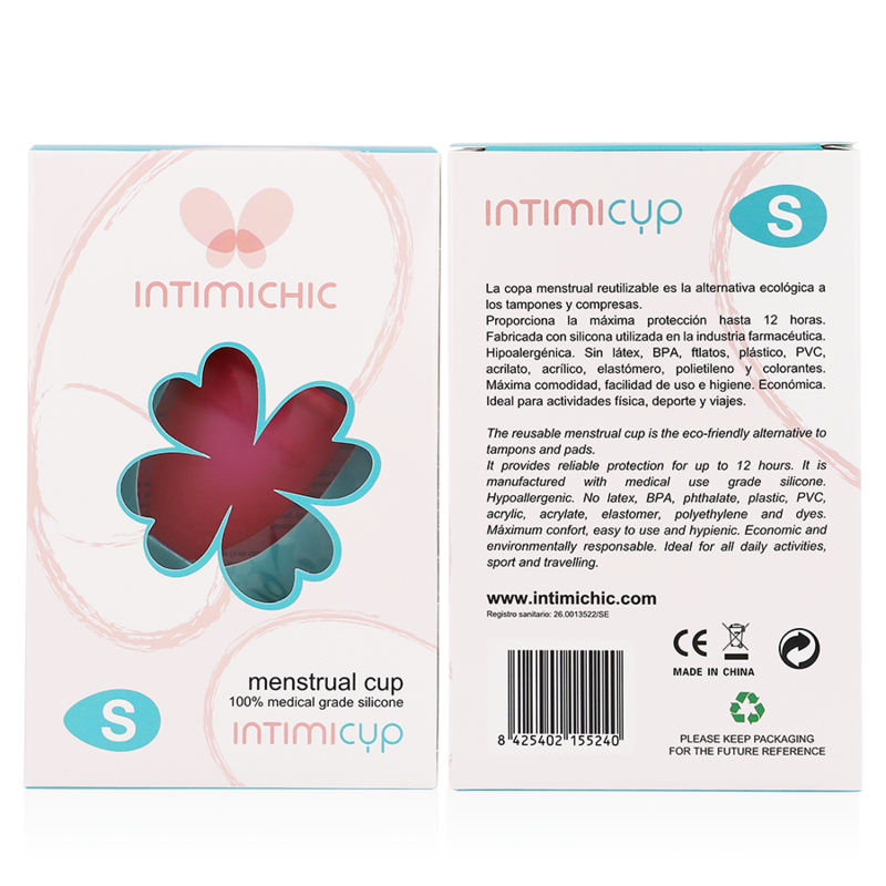 INTIMICHIC - COUPE MENSTRUELLE EN SILICONE MÉDICALE - TAILLE S - Sensualia
