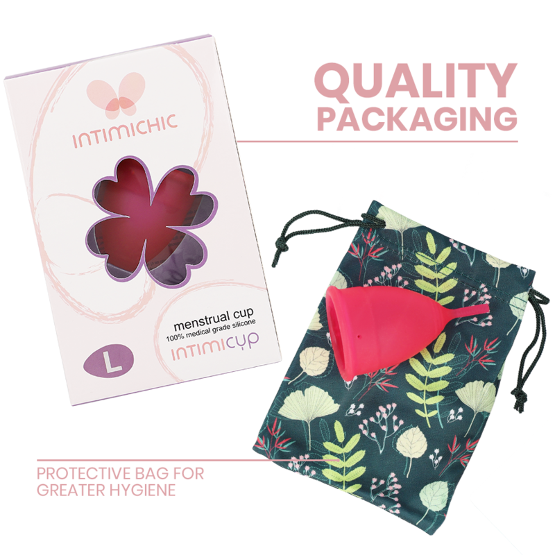 INTIMICHIC - COUPE MENSTRUELLE EN SILICONE MÉDICALE - TAILLE L - Sensualia