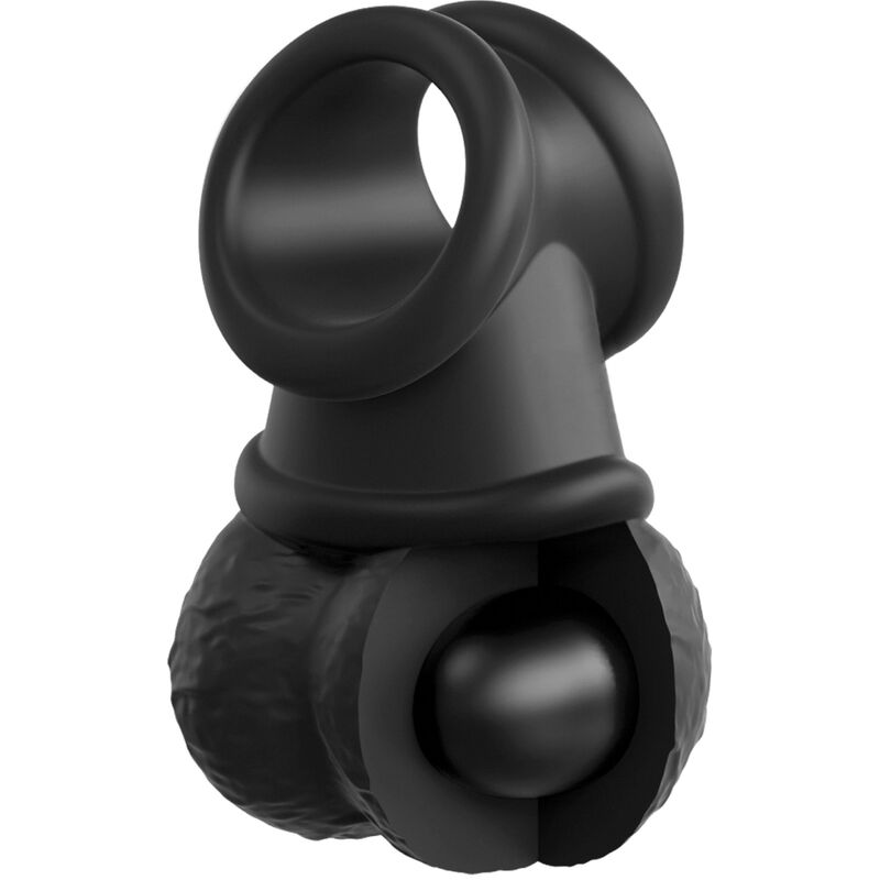 KING COCK - ELITE KIT HARNAIS RÉGLABLE DELUXE ANNEAU AVEC TESTICULES & GODE 20.3 CM - Sensualia