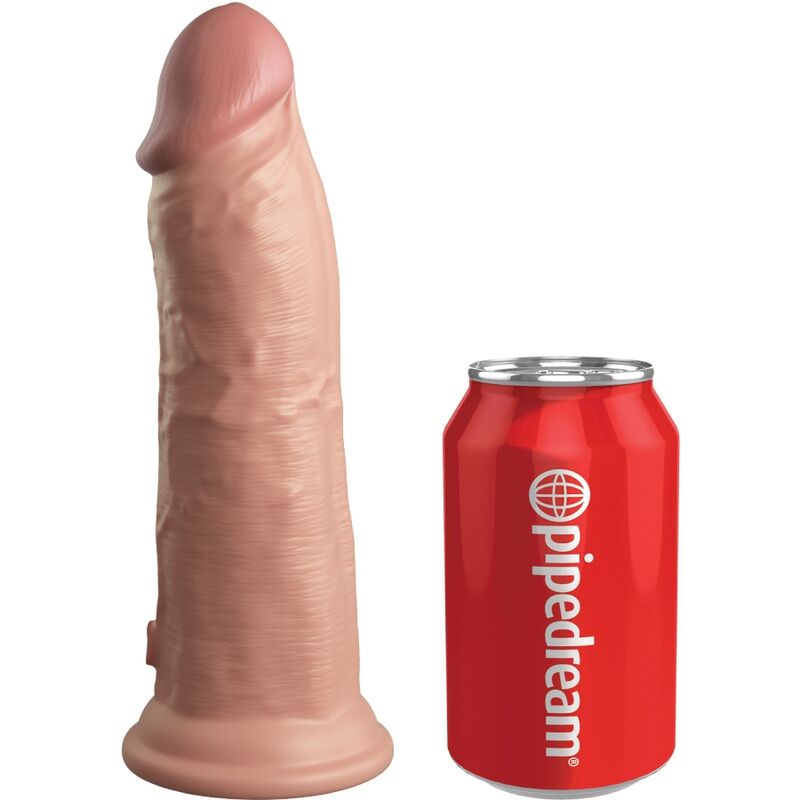 KING COCK - ELITE KIT HARNAIS RÉGLABLE DELUXE ANNEAU AVEC TESTICULES & GODE 20.3 CM - Sensualia