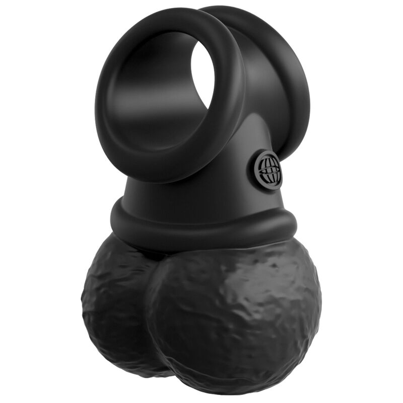 KING COCK - ELITE KIT HARNAIS RÉGLABLE DELUXE ANNEAU AVEC TESTICULES & GODE 20.3 CM - Sensualia
