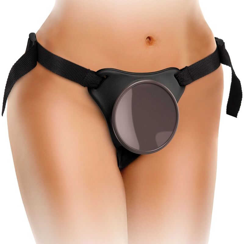KING COCK - ELITE KIT HARNAIS RÉGLABLE DELUXE ANNEAU AVEC TESTICULES & GODE 20.3 CM - Sensualia