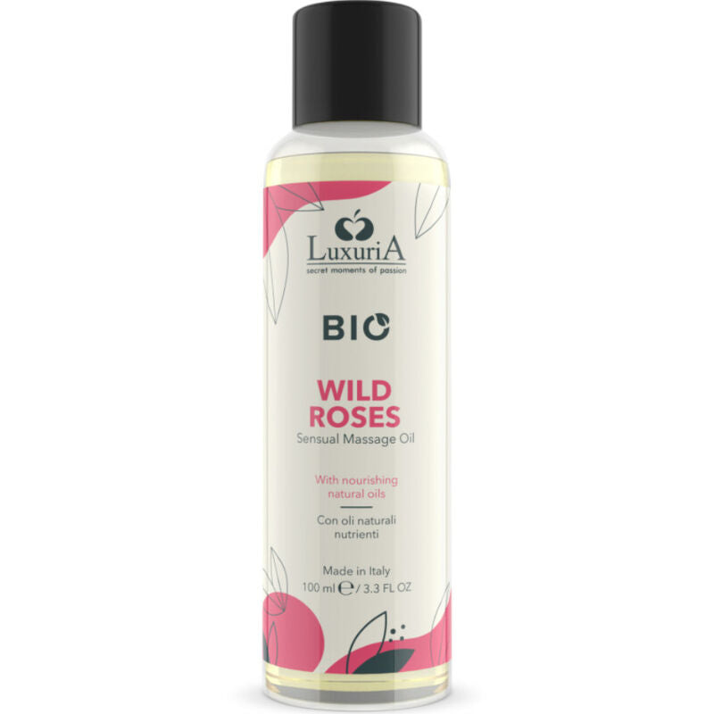 INTIMATELINE LUXURIA - HUILE DE MASSAGE BIO ROSES SAUVAGES 100 ML - Sensualia
