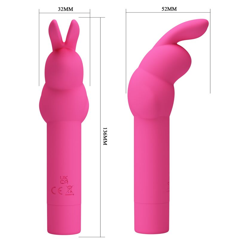 PRETTY LOVE - VIBRATEUR EN SILICONE LAPIN GERARDO FUSCHIA - Sensualia
