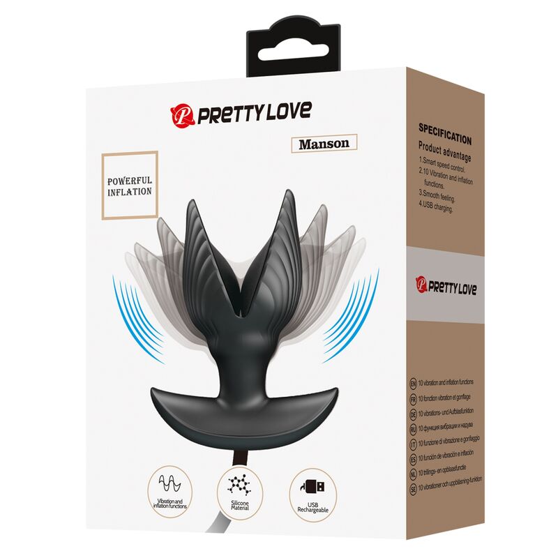 PRETTY LOVE - PLUG ANAL GONFLABLE & RECHARGEABLE - Sensualia