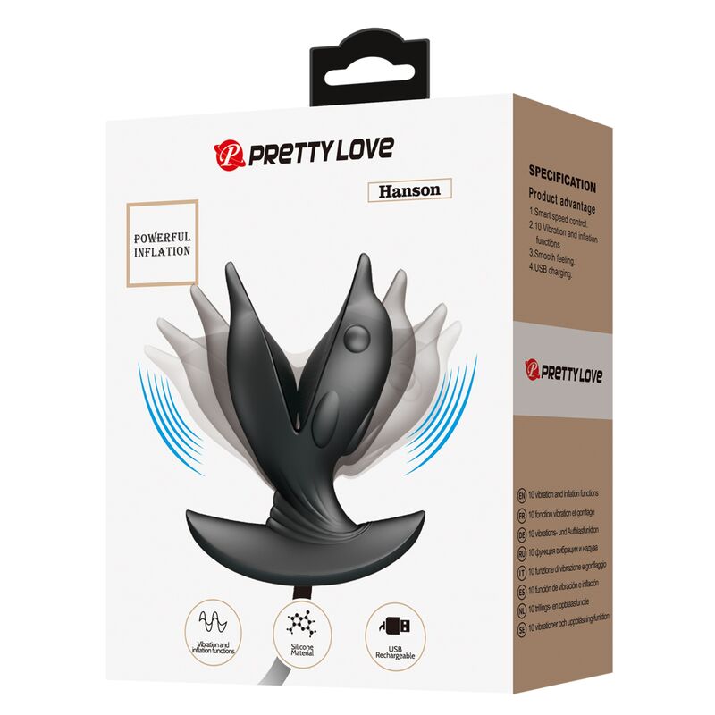 PRETTY LOVE - PLUG ANAL DELFIN GONFLABLE & RECHARGEABLE - Sensualia