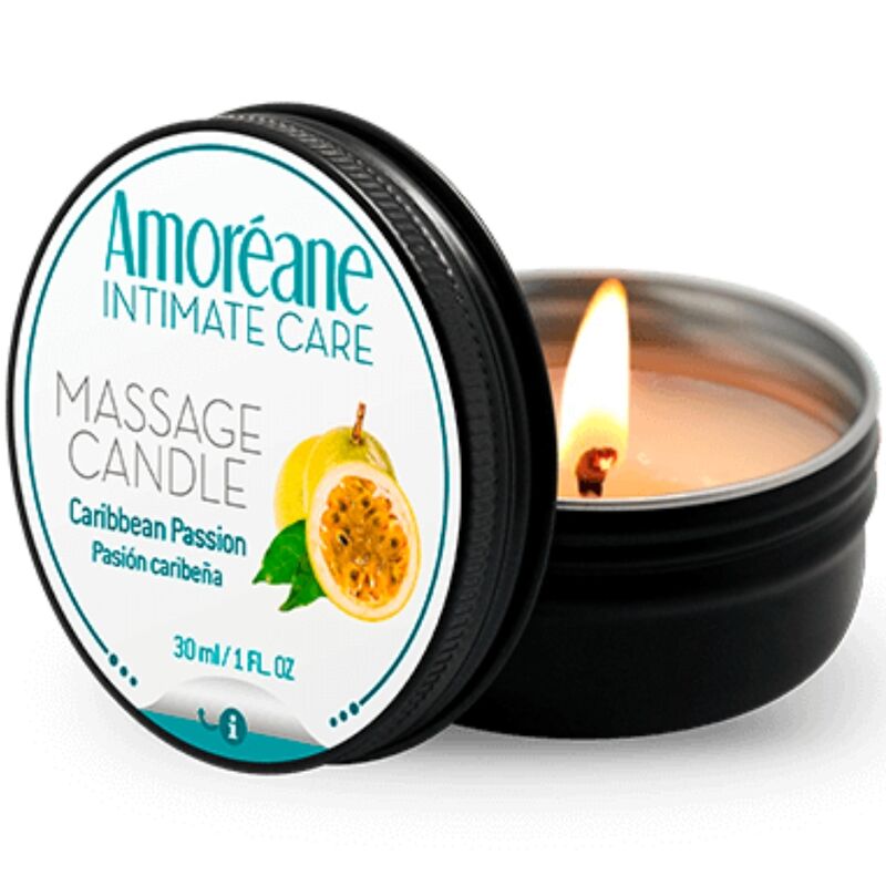 AMOREANE - BOUGIE DE MASSAGE PASSION DES CARAÏBES 30 ML AMOREANE