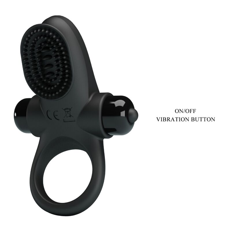 PRETTY LOVE - VIBRATOR RING II POUR LE PÉNIS NOIR - Sensualia