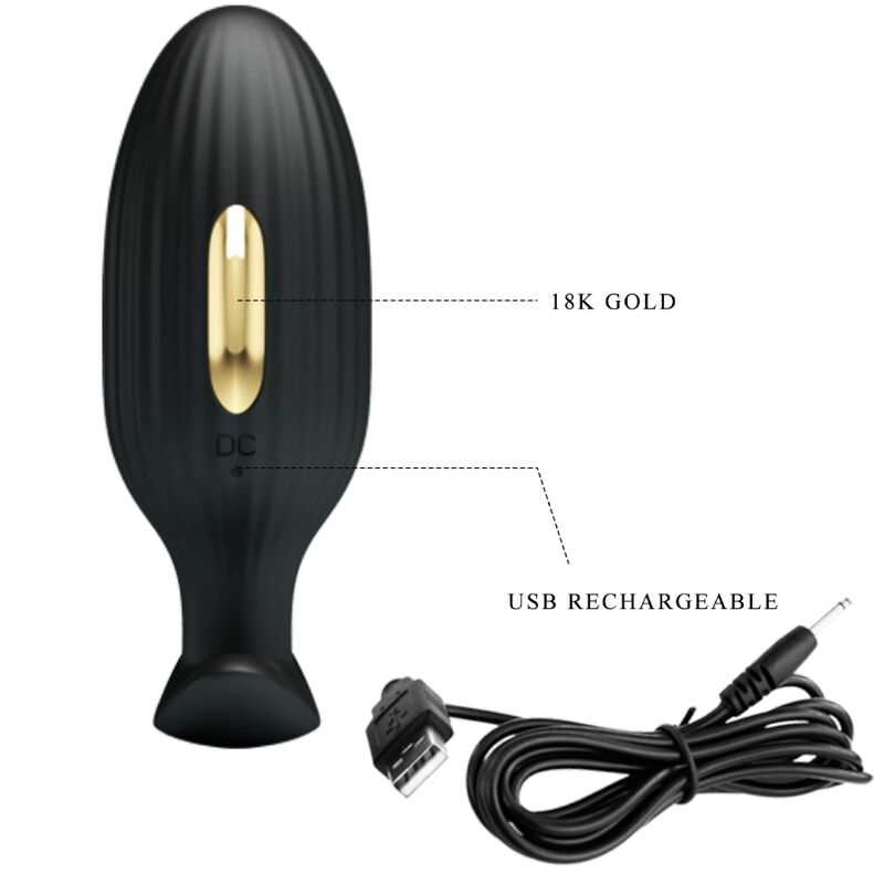 PRETTY LOVE - PLUG ANAL CONTRÔLÉ PAR APPLICATION JEFFERSON NOIR - Sensualia