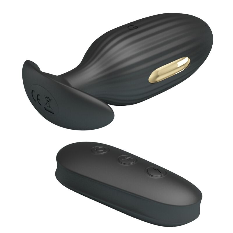 PRETTY LOVE - VIBRATEUR ANAL RECHARGEABLE KELLY PLUG NOIR - Sensualia