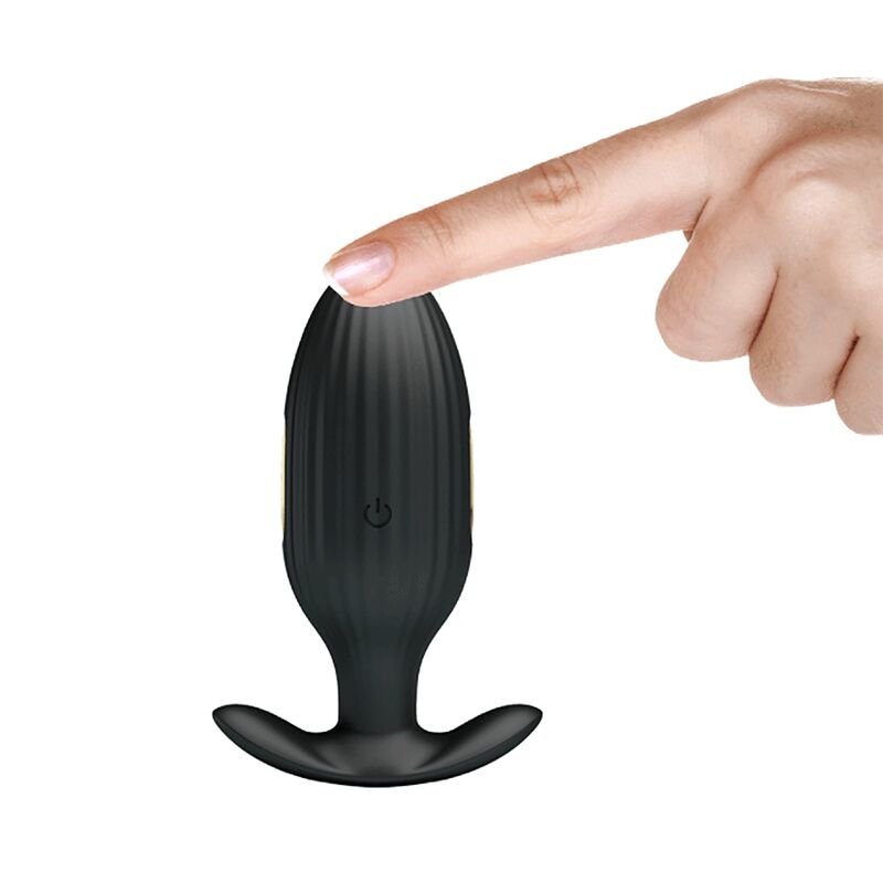 PRETTY LOVE - VIBRATEUR ANAL RECHARGEABLE KELLY PLUG NOIR - Sensualia