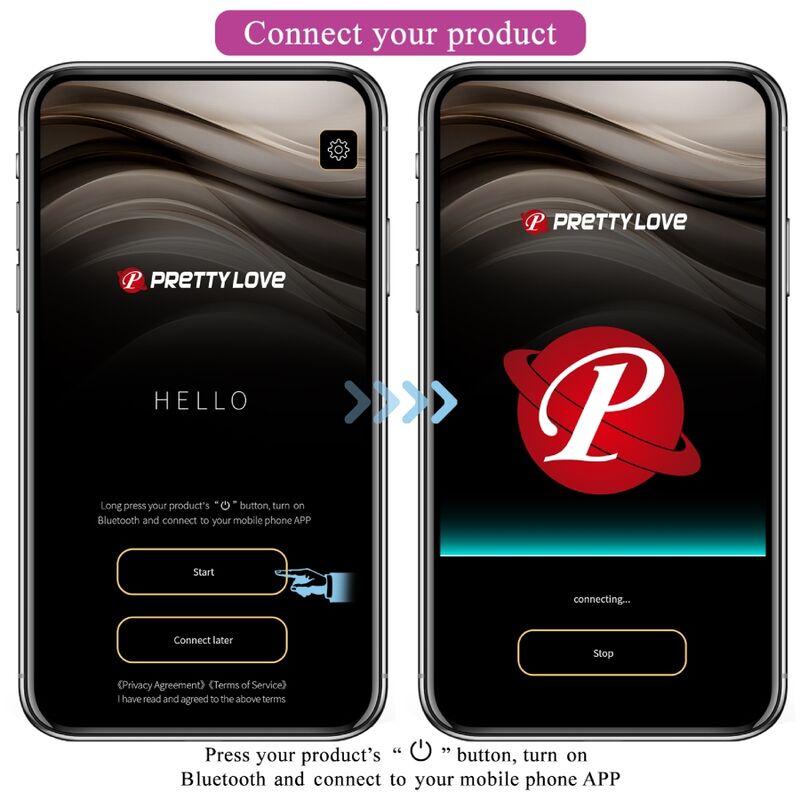PRETTY LOVE - PLUG ANAL CONTRÔLÉ PAR APPLICATION JEFFERSON NOIR - Sensualia