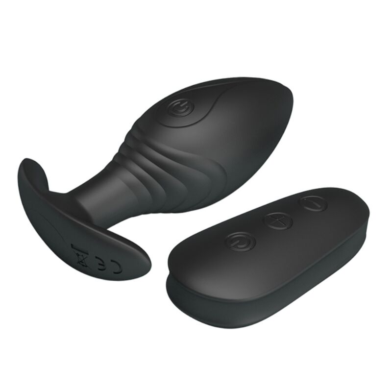 PRETTY LOVE - VIBRATEUR RECHARGEABLE REGINA ANAL PLUG NOIR - Sensualia