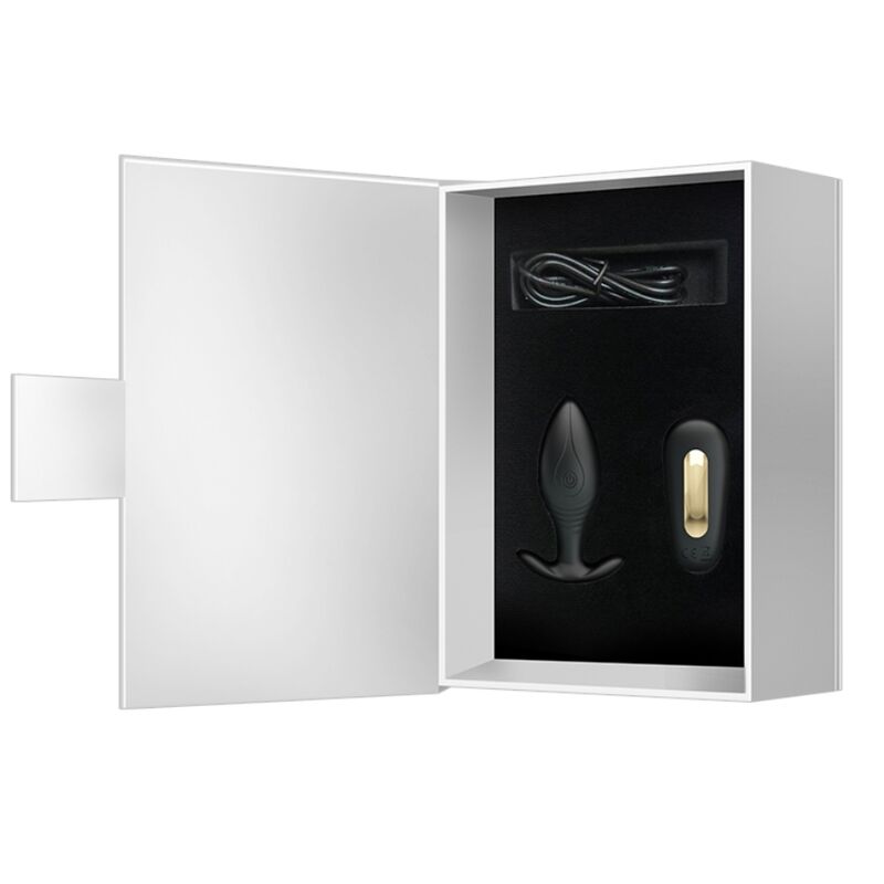 PRETTY LOVE - VIBRATEUR RECHARGEABLE REGINA ANAL PLUG NOIR - Sensualia