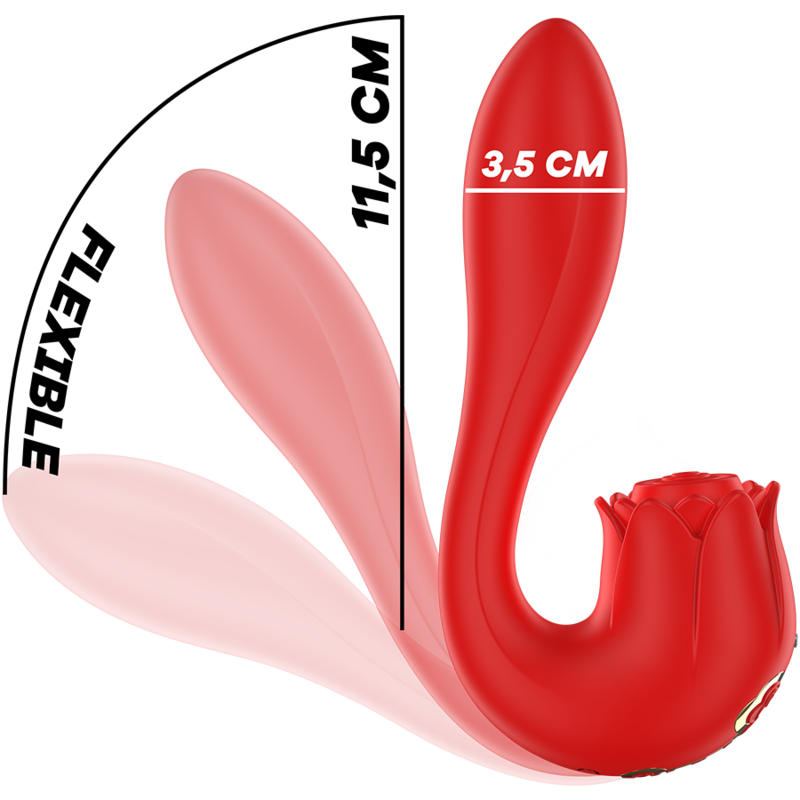 MIA - SELENA STIMULATEUR VIBRANT + TAPPING ROUGE - Sensualia