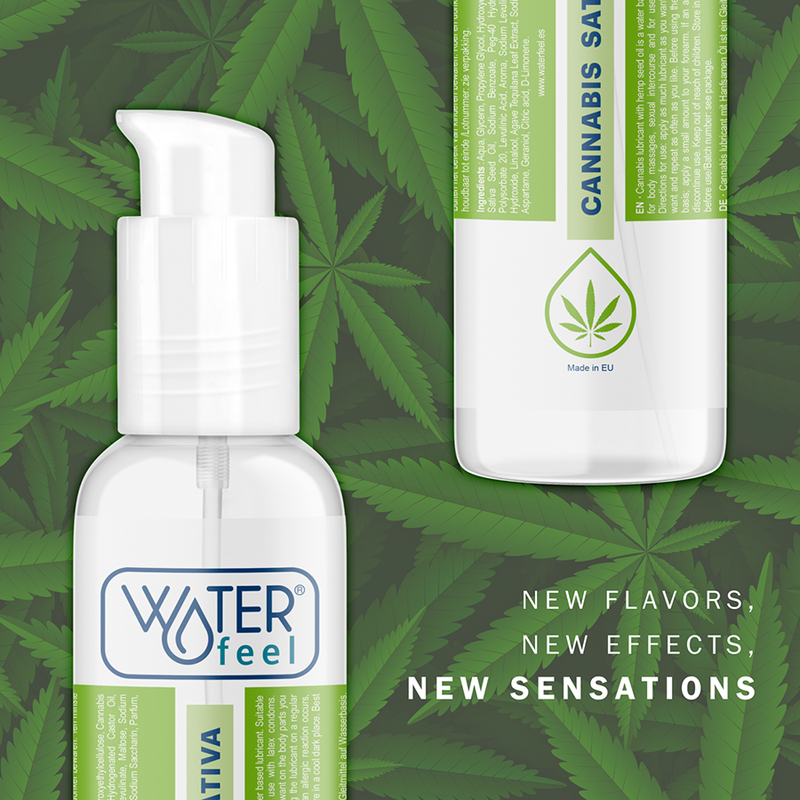 WATERFEEL - LUBRIFIANT AU CANNABIS 150 ML - Sensualia