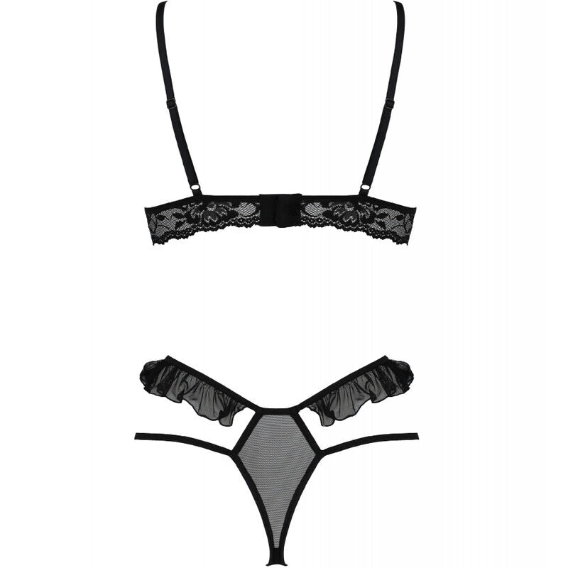 PASSION - DOLLY SET DOS PIEZAS NEGRO S/M - Sensualia