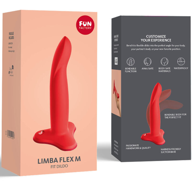 FUN FACTORY - GODE FLEXIBLE LIMBA ROUGE TAILLE M - Sensualia