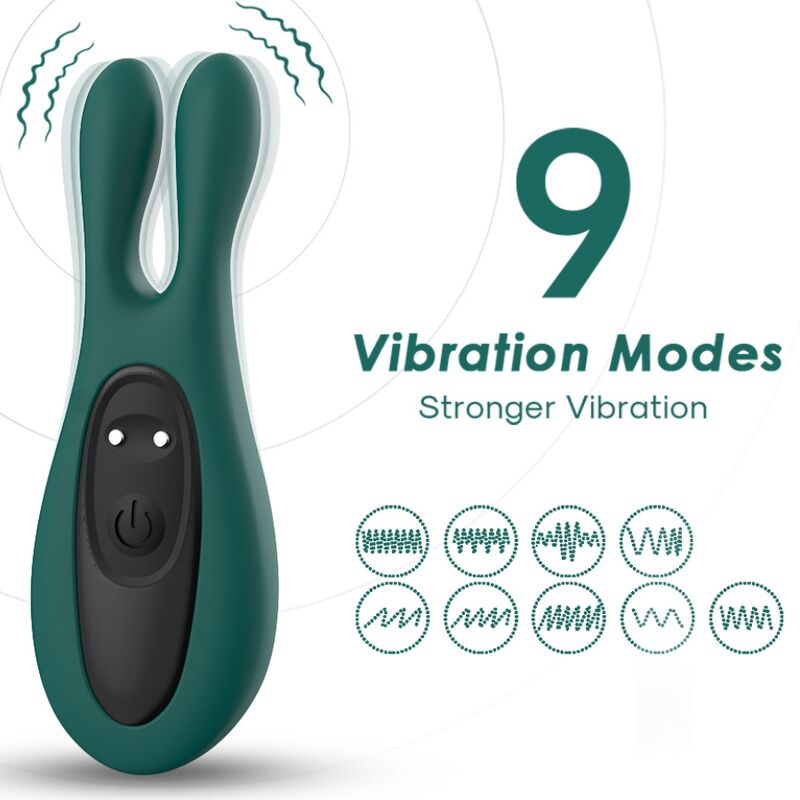 ARMONY - STIMULATEUR & VIBRATEUR LAPIN VERT - Sensualia