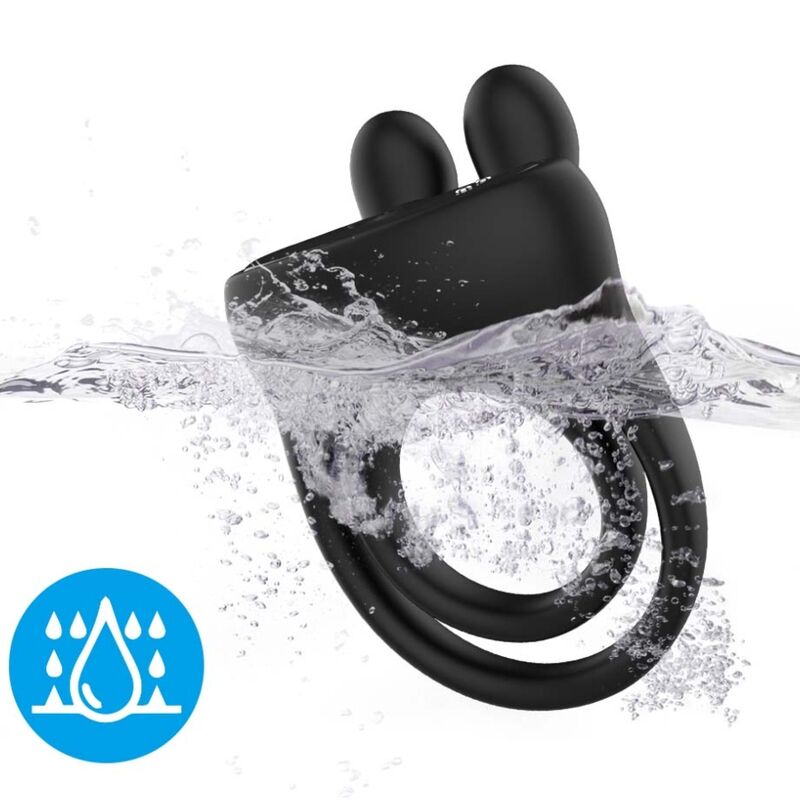 ARMONY - ANNEAU VIBRATEUR LAPIN NOIR ARMONY FOR HIM