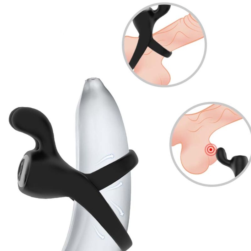 ARMONY - ANNEAU VIBRATEUR LAPIN NOIR ARMONY FOR HIM