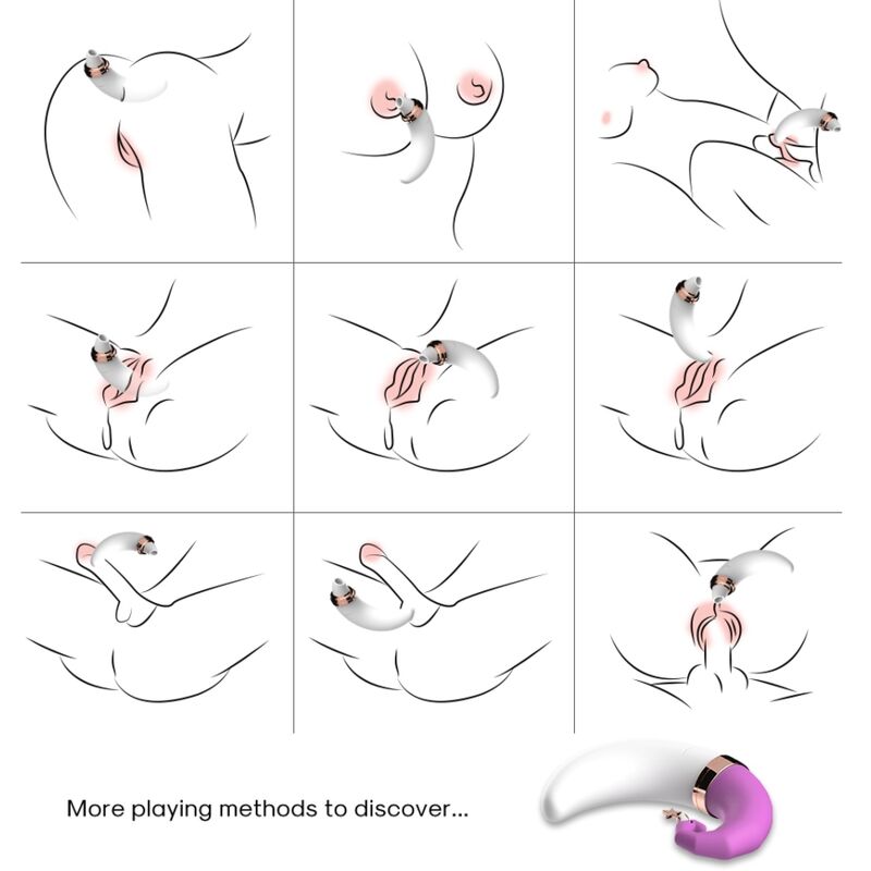 ARMONY - SWEETMOON LICKING VIBRANT CLIT ET G-SPOT ROSE ARMONY STIMULATORS