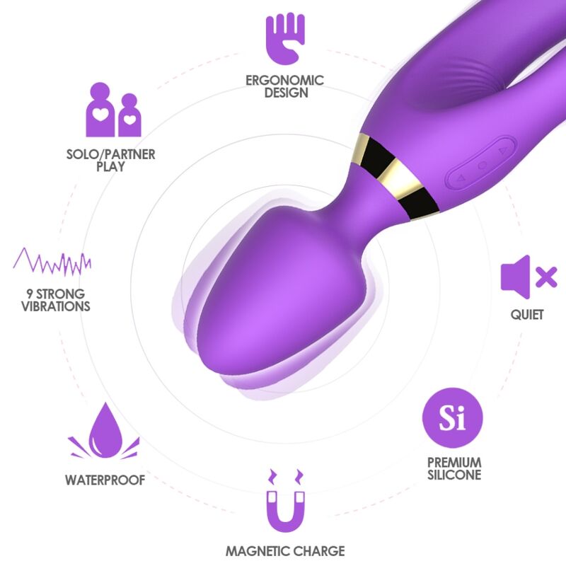 ARMONY - MASSEUR & VIBRATEUR LAPIN VIOLET ARMONY MASSAGERS