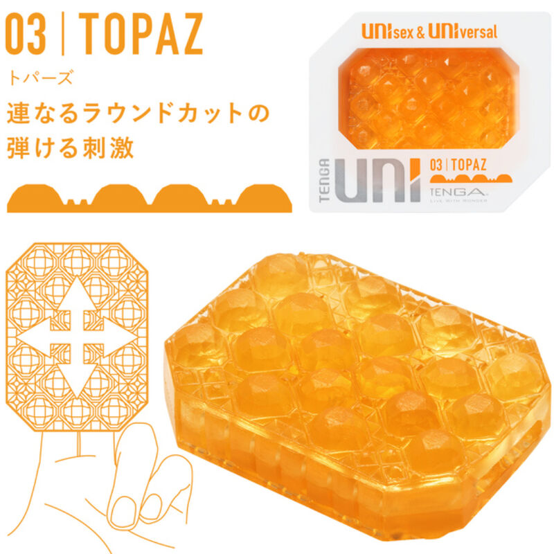 TENGA - PACK DE DÉS DÉS POUR MASTURBATEUR UNI VARIETY 4 UNITÉS - Sensualia
