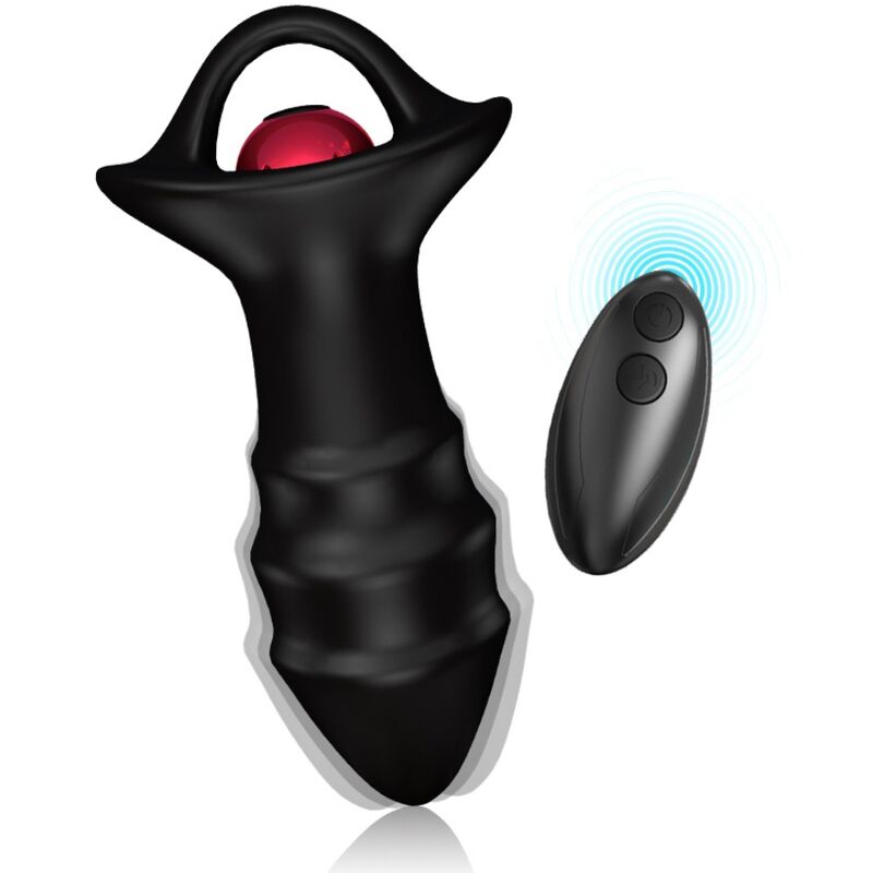 ARMONY - VIBRATEUR À DOIGTS KYLIN ET TÉLÉCOMMANDE DE PLUG ANAL NOIR - Sensualia