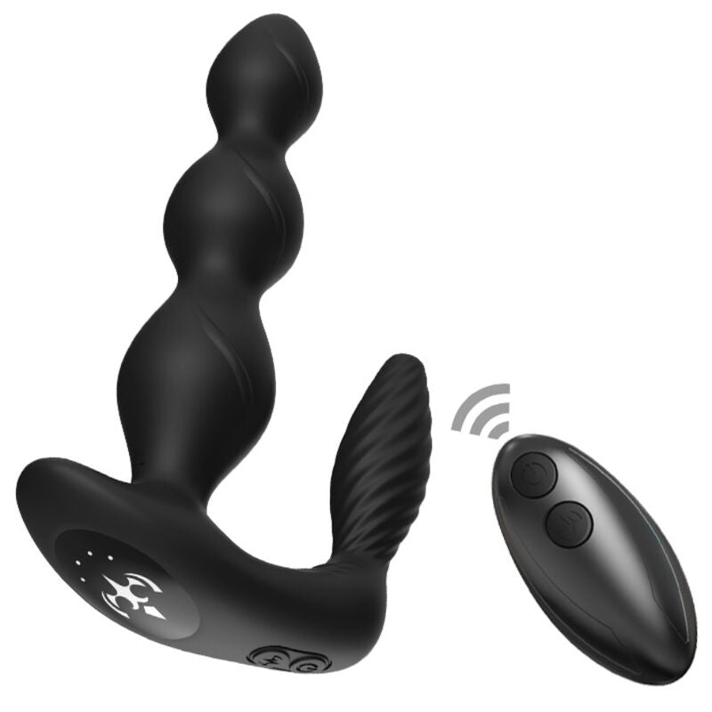 ARMONY - MANFUN VIBRATEUR & STIMULATEUR ANAL PLUG TÉLÉCOMMANDE NOIR - Sensualia