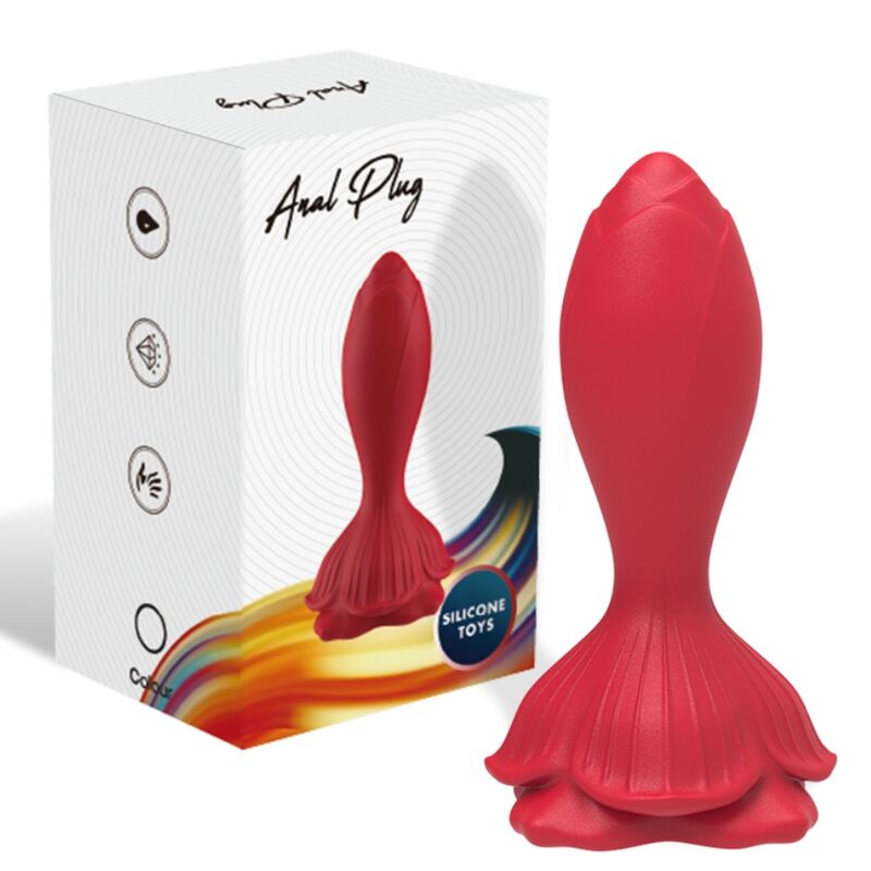 ARMONY - VIBRATEUR ROSE & PLUG ANAL PETITE TÉLÉCOMMANDE ROUGE - Sensualia