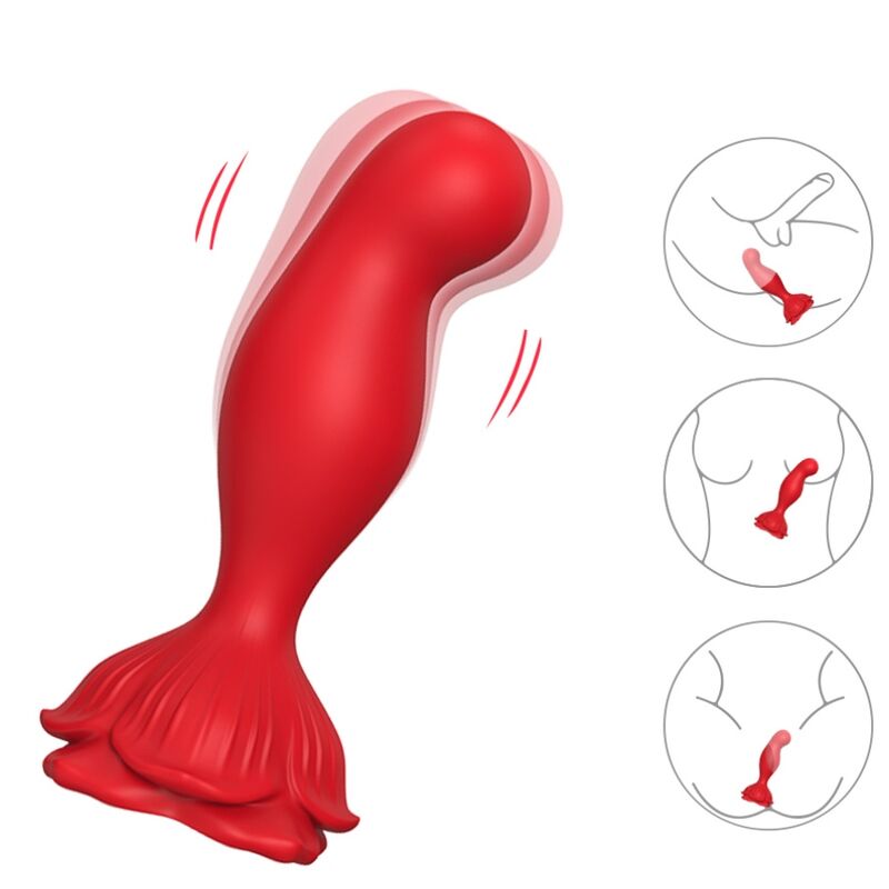 ARMONY - VIBRATEUR ROSE & PLUG ANAL TÉLÉCOMMANDE ROUGE - Sensualia