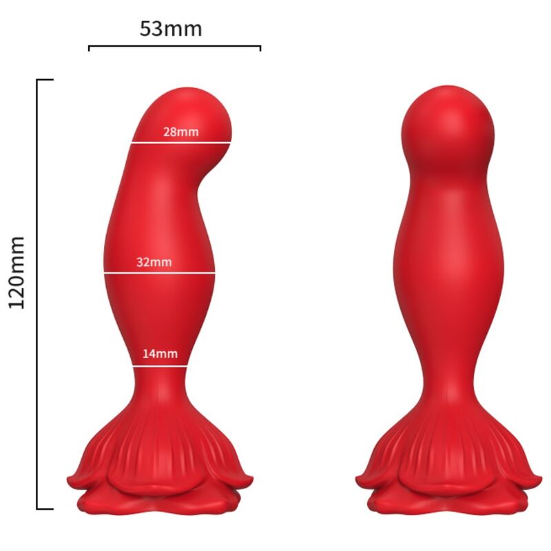 ARMONY - VIBRATEUR ROSE & PLUG ANAL TÉLÉCOMMANDE ROUGE - Sensualia
