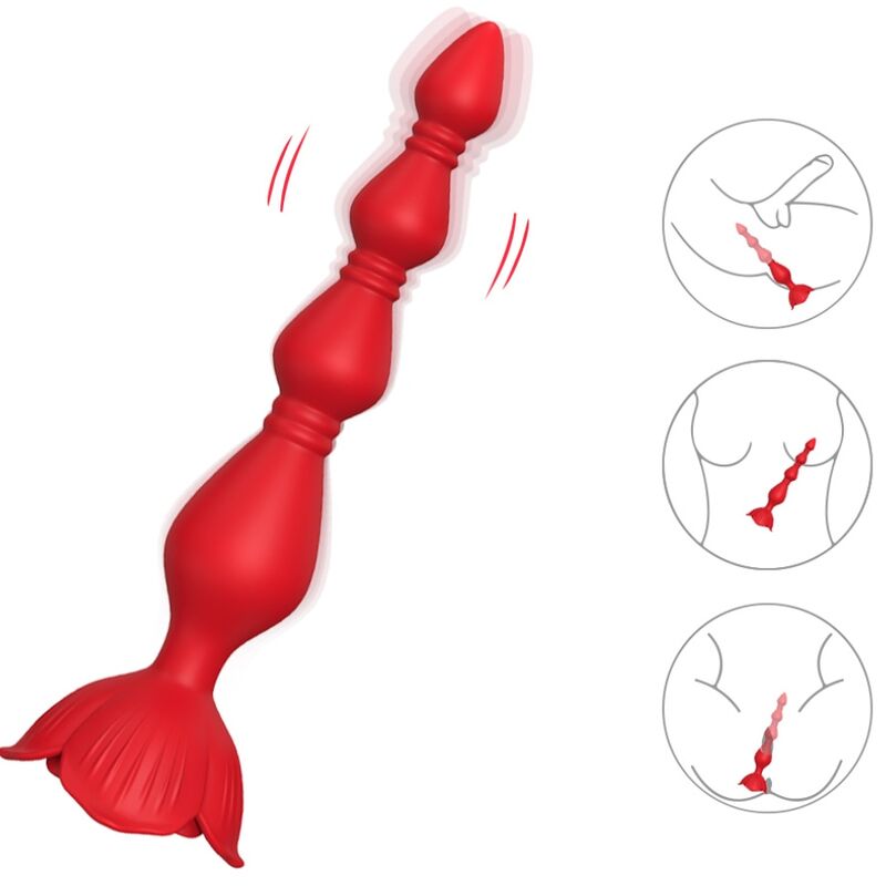 ARMONY - VIBRATEUR ROSE PAGODE & PLUG ANAL ROUGE - Sensualia