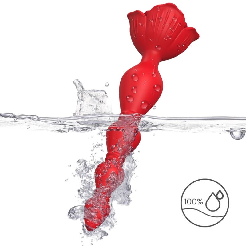 ARMONY - VIBRATEUR ROSE PAGODE & PLUG ANAL ROUGE - Sensualia