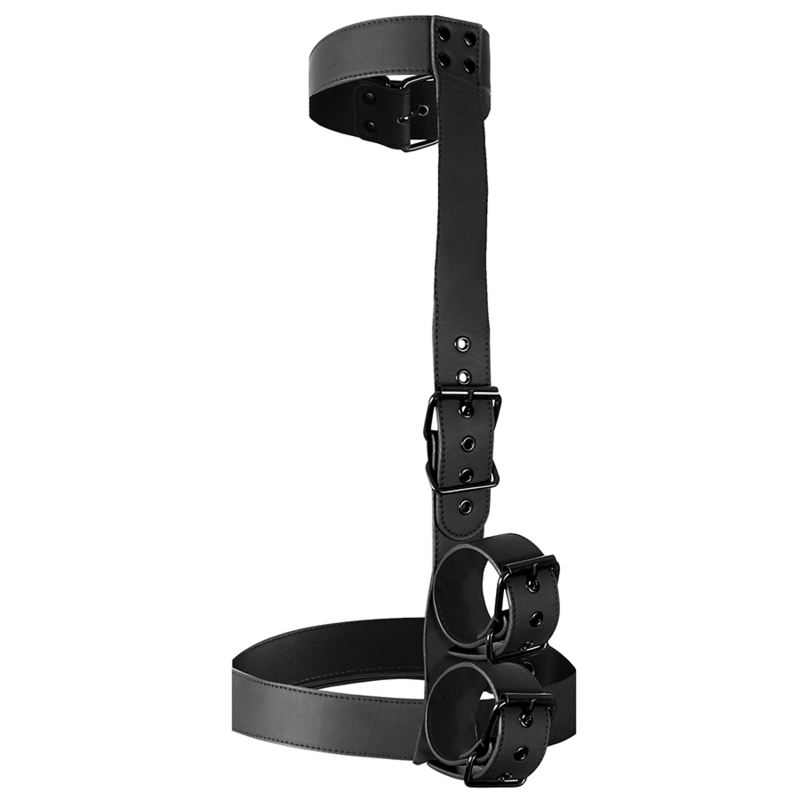 FETISH SUBMISSIVE BONDAGE - ENSEMBLE DE RETENUE CORPS COL ET POIGNETS - Sensualia