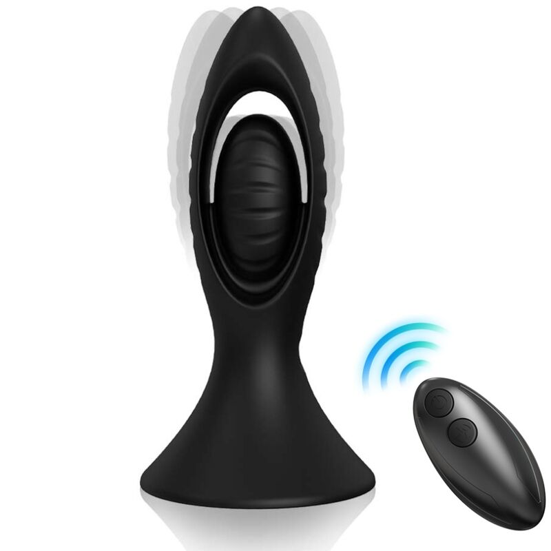 ARMONY - VIBRATEUR & PLUG ANAL SILICONE NOIR - Sensualia