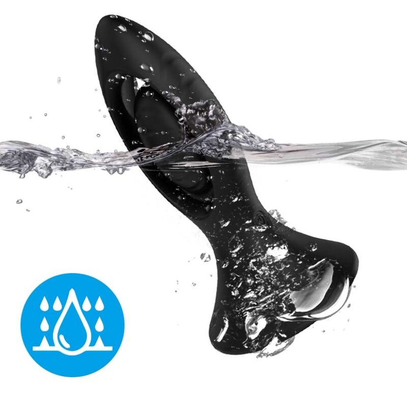 ARMONY - VIBRATEUR & PLUG ANAL SILICONE NOIR - Sensualia
