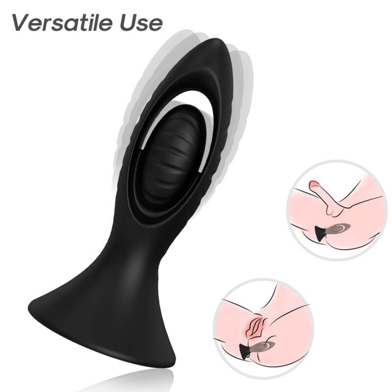 ARMONY - VIBRATEUR & PLUG ANAL SILICONE NOIR - Sensualia